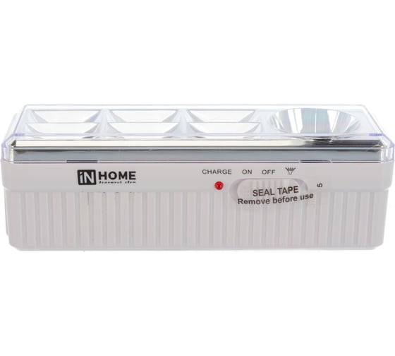 Аварийный светодиодный светильник IN HOME СБА 2207DC 6+1LED 1.0Ah lithium battery DC 4690612029559