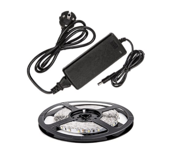 Светодиодная лента IN HOME Набор LS 35CW-60/33-5-AP 60LED 24Вт IP33 6000K холодный белый 5м 4690612023069