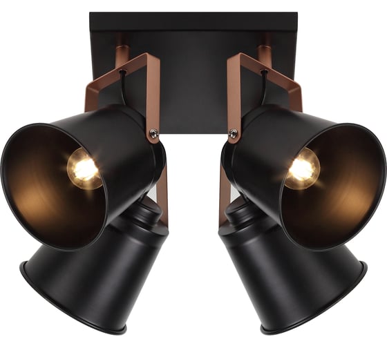 Спот Rivoli Acuto W4 черный Е27 4 40W Б0044770