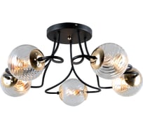 Люстра Rivoli Nuovo P5 черный с золотом Е14 5 40W Б0044413