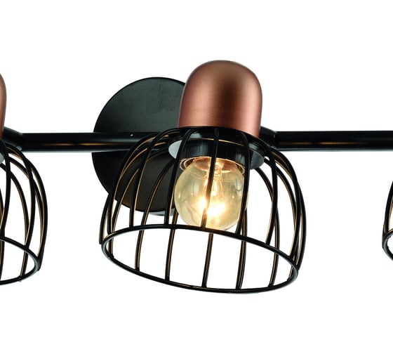 Спот Rivoli Adro W4 черный Е27 4 40W Б0044778