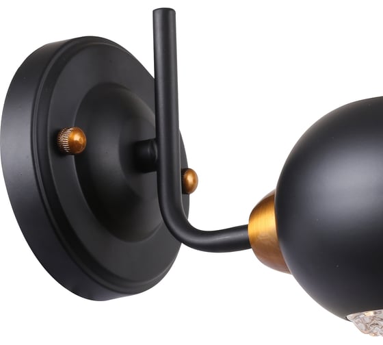 Бра Rivoli Evlia A1 черный E14 1 40W Б0044495