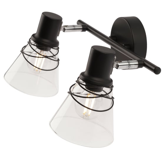 Спот Rivoli Adria W2 черный Е14 2 40W Б0044772