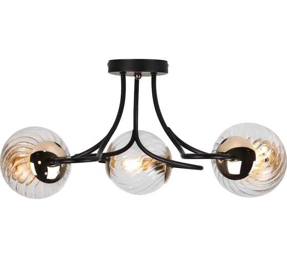 Люстра Rivoli Nuovo P3 черный с золотом Е14 3 40W Б0044412