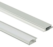 Профиль алюминиевый AKS LIRA-1707 врезной с экраном, цвет алюминий, 2 77262