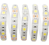 Светодиодная лента APEYRON 12В, 14.4Вт/м, smd5050, 60д/м, IP65, 1000Лм/м, холодный белый 410