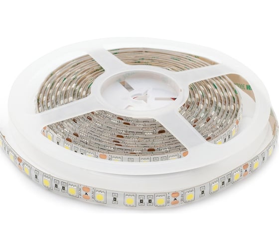 Светодиодная лента APEYRON 12В, 14.4Вт/м, smd5050, 60д/м, IP65, 1000Лм/м, холодный белый 410