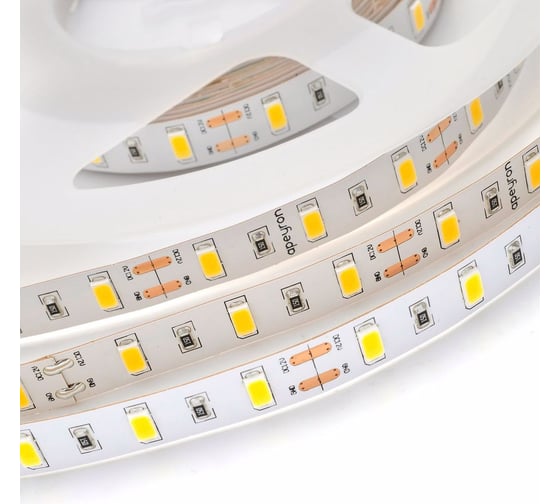 Светодиодная лента APEYRON 12В, 9.6Вт/м, smd5630, 60д/м, IP20, 1400Лм/м, теплый белый 122