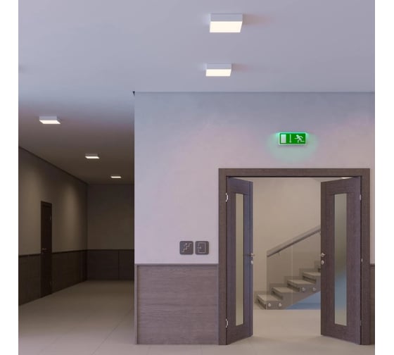 Светильник Arlight IM-QUADRO-EMERGENCY-3H-S600x600-64W Day4000, IP40 Металл, 1шт 041047