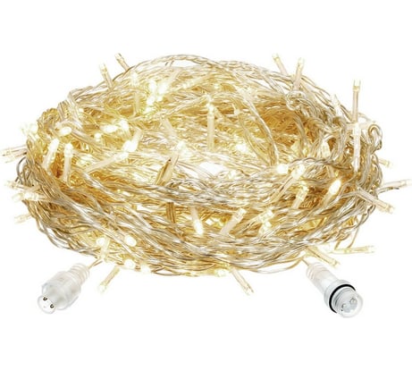Электрогирлянда-конструктор VEGAS Нить 48 желтых LED ламп, прозрачный провод 55004