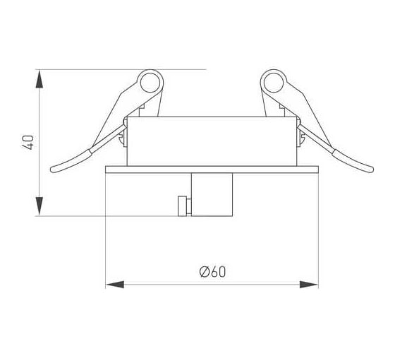 Чаша потолочная встраиваемая Arlight SPX-CANOPY-R60-C4 1шт 046009