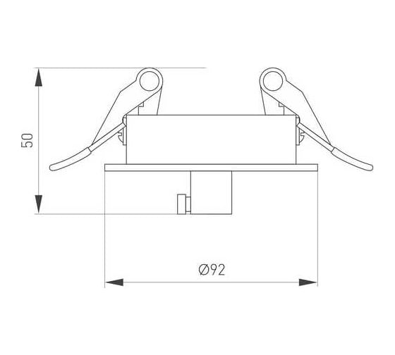 Чаша потолочная встраиваемая Arlight SPX-CANOPY-R90-C4 1шт 046006