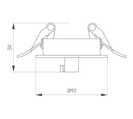 Чаша потолочная встраиваемая Arlight SPX-CANOPY-R90-C4 1шт 046018