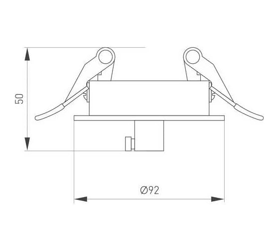 Чаша потолочная встраиваемая Arlight SPX-CANOPY-R90-C6.5 1шт 046005
