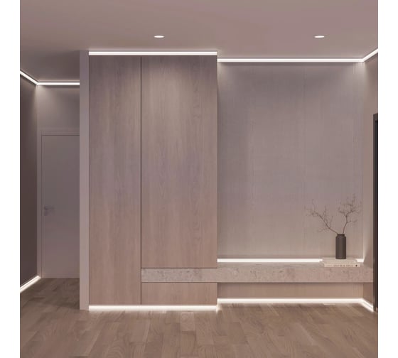 Профиль Arlight PLINTUS-H54-2000 WHITE 2м 045434