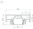 Профиль Arlight STRETCH-20-CEIL-D-CENTER-2000 WHITE 2м 042948 2