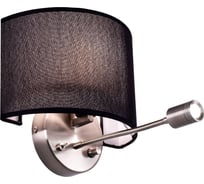 Настенный светильник Citilux Декарт круг, хром, матовый+черный CL704305