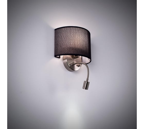 Настенный светильник Citilux Декарт круг, хром, матовый+черный CL704305