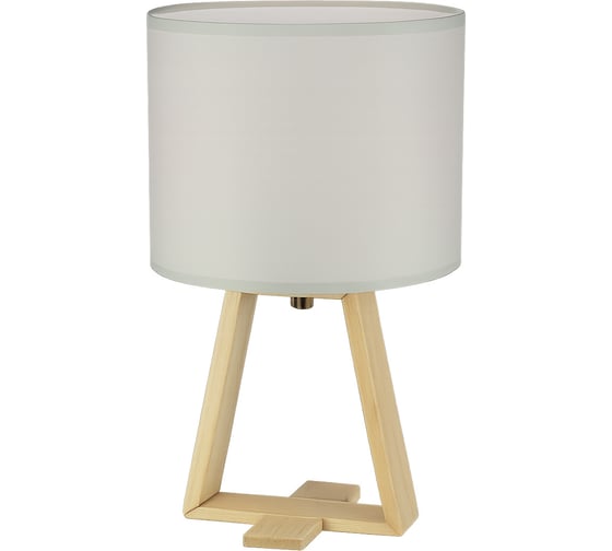 Светильник настольный декоративный Фарлайт "wood" серый е14 FAR002340