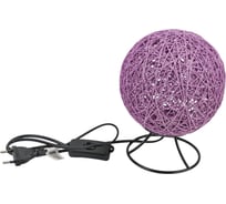 Светодиодный ночник из ротанга APEYRON 220В, 2Вт, 6 диодов, 3200K, 200Лм, фиолетовый 12-79