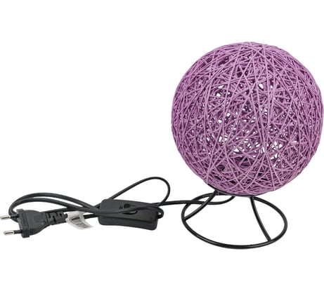 Светодиодный ночник из ротанга APEYRON 220В, 2Вт, 6 диодов, 3200K, 200Лм, фиолетовый 12-79