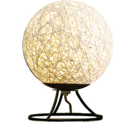 Светодиодный ночник из ротанга APEYRON 220В, 2Вт, 6 диодов, 3200K, 200Лм, белый 12-83