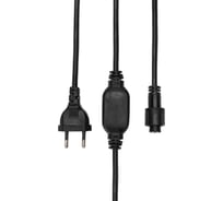 Шнур питания для уличных гирлянд ПВХ с эффектом мерцания/постоянного свечения Neon-Night 230В/4А, цвет провода: черный IP65 303-500