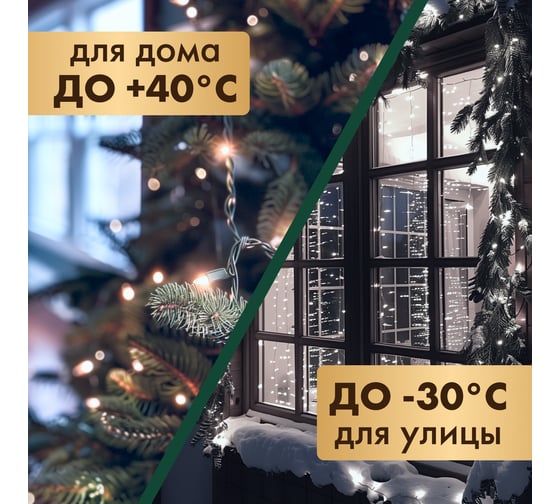 Гирлянда Neon-Night Клип лайт, 12В, 665 LED белый, шаг 15см, бухта 100м 325-145