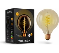 Светодиодная лампа VOLTEGA Шар диммируемый GOLD G95 Е27 4W 2000К 7076