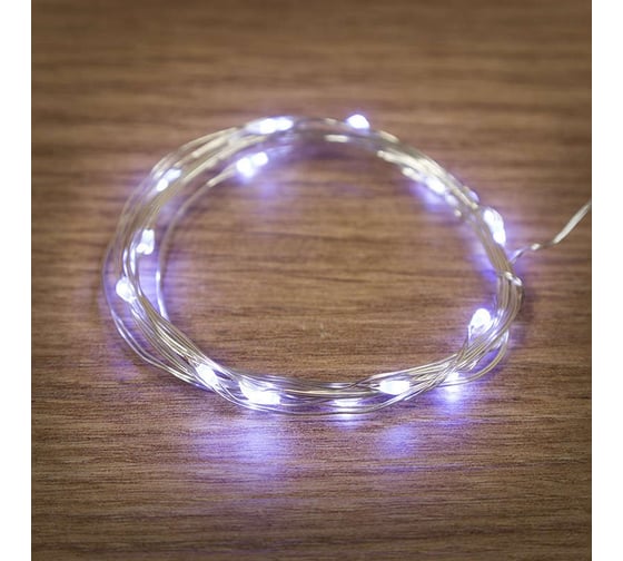 Влагозащищенная светодиодная гирлянда NEON-NIGHT "Роса", 2м, 20LED, гибкая 303-005-1