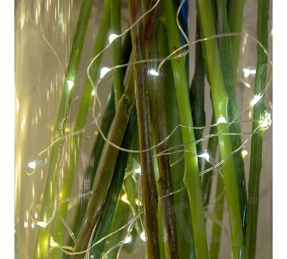 Влагозащищенная светодиодная гирлянда NEON-NIGHT "Роса", 2м, 20LED, гибкая 303-005-1