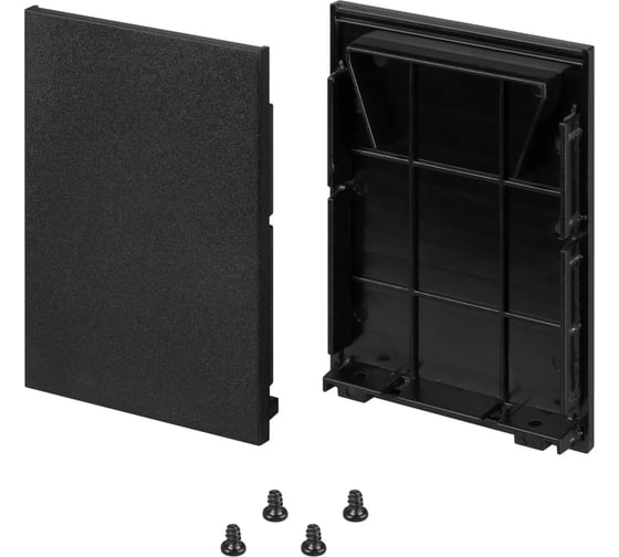 Заглушка Arlight LINE-5075-HONEYCOMB BLACK глухая, 1 комплект 044882 1
