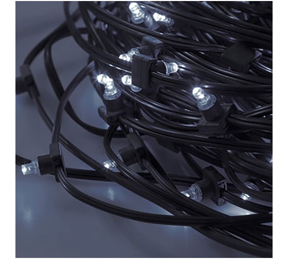 Светодиодная гирлянда NEON-NIGHT КлипЛайт бухта, 100м, 330LED, с шагом 30см 325-135