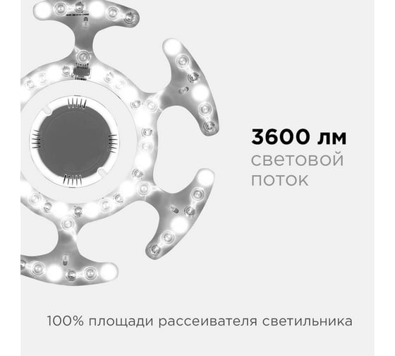 Модуль Apeyron светодиодный с драйвером 40Вт, 3600лм, RGB+ССТ, IP20, Ø270x25мм, ПДУ / 02-70