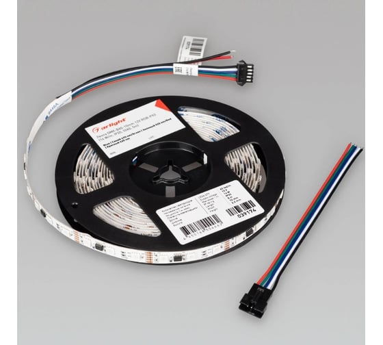 Светодиодная лента Arlight DMX-B60-10mm 12V RGB-PX3 5м 039174