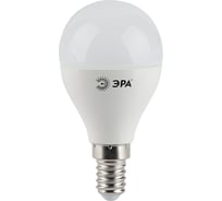 Лампочка светодиодная ЭРА STD LED P455W827E14 E14 / E14 5Вт шар теплый белый свет Б0017217