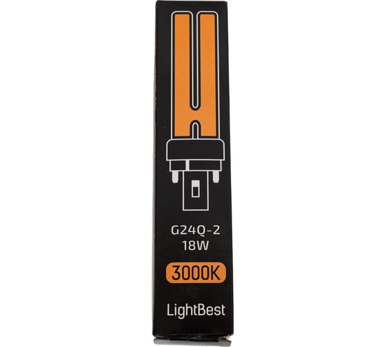 Лампа люминесцентная LightBest lbl d/e 71012 18w 3000k g24q-2 701071012