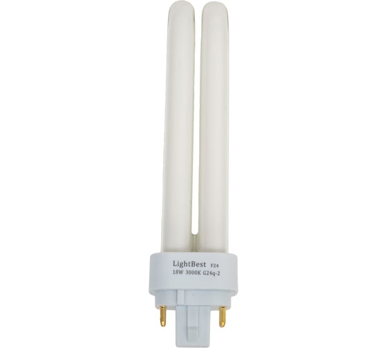 Лампа люминесцентная LightBest lbl d/e 71012 18w 3000k g24q-2 701071012