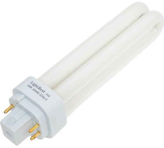 Лампа люминесцентная LightBest lbl d/e 71012 18w 3000k g24q-2 701071012