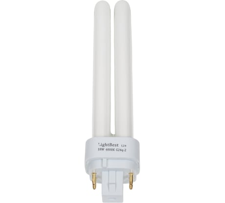 Лампа люминесцентная LightBest lbl d/e 71002 18w 4000k g24q-2 701071002