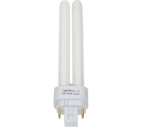 Лампа люминесцентная LightBest lbl d/e 71002 18w 4000k g24q-2 701071002 1