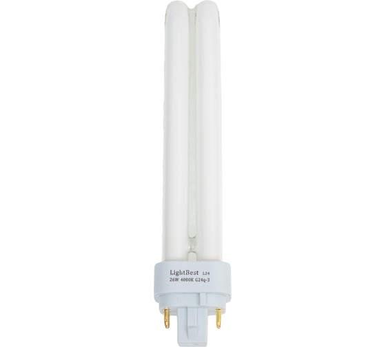 Лампа люминесцентная LightBest lbl d/e 71004 26w 4000k g24q-3 701071004