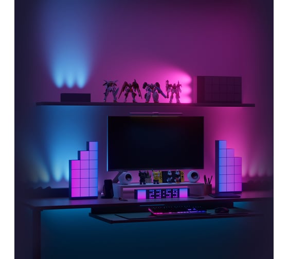 Настольный ARGB светильник YEELIGHT Cube-Desktop Atmosphere Light-Color Light-Dot Matrix Light Basic Package-WiFi YLFWD-0010