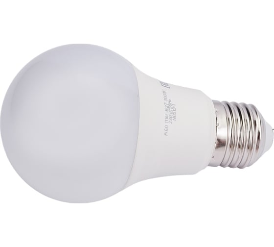 Светодиодная лампа Jazzway PLED-ECO 11Вт A60 грушевидная 3000К теплый белый E27 840лм 230В/50Гц 1033208