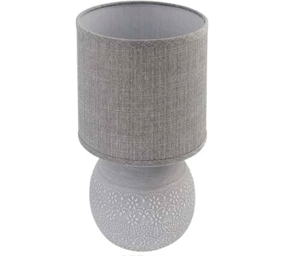 Настольная лампа ESTARES ALFA 1xE14 R-125x150x265-GRAY/GRAY-220-IP20 УУО00004422