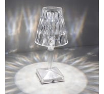 Настольный светодиодный светильник ESTARES CRYSTAL 3W R-ON/OFF-115x255-CLEAR/WHITE-DC5V/1A-IP20 УУО00004341