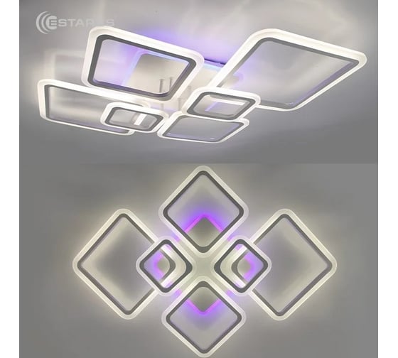 Управляемая светодиодная люстра ESTARES OVAL RGB 180W 7S УУ000004476