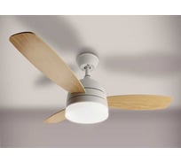 Управляемый светодиодный светильник ESTARES с вент. FAN WOOD 48W+55W R-APP-1060x390-white/white-220-IP20 УУ000003216
