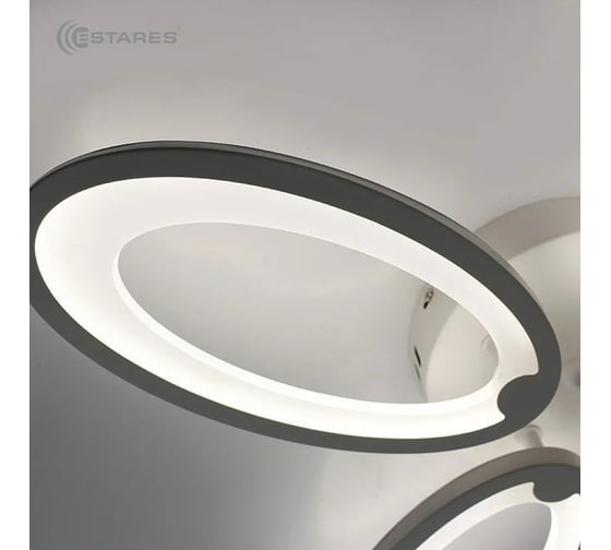Управляемая светодиодная люстра ESTARES ROOM 60W 4OV-APP-560x65-WHITE/WHITE-220-IP20 УУО00003888