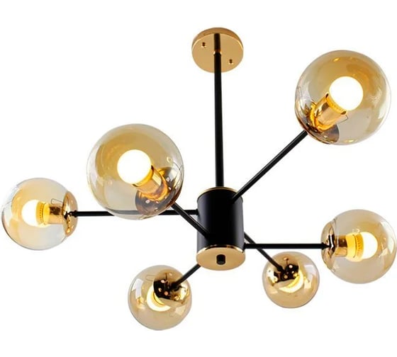 Люстра ESTARES MILAN 6хЕ27 R-810xh620-black/gold/gold УУО00004183